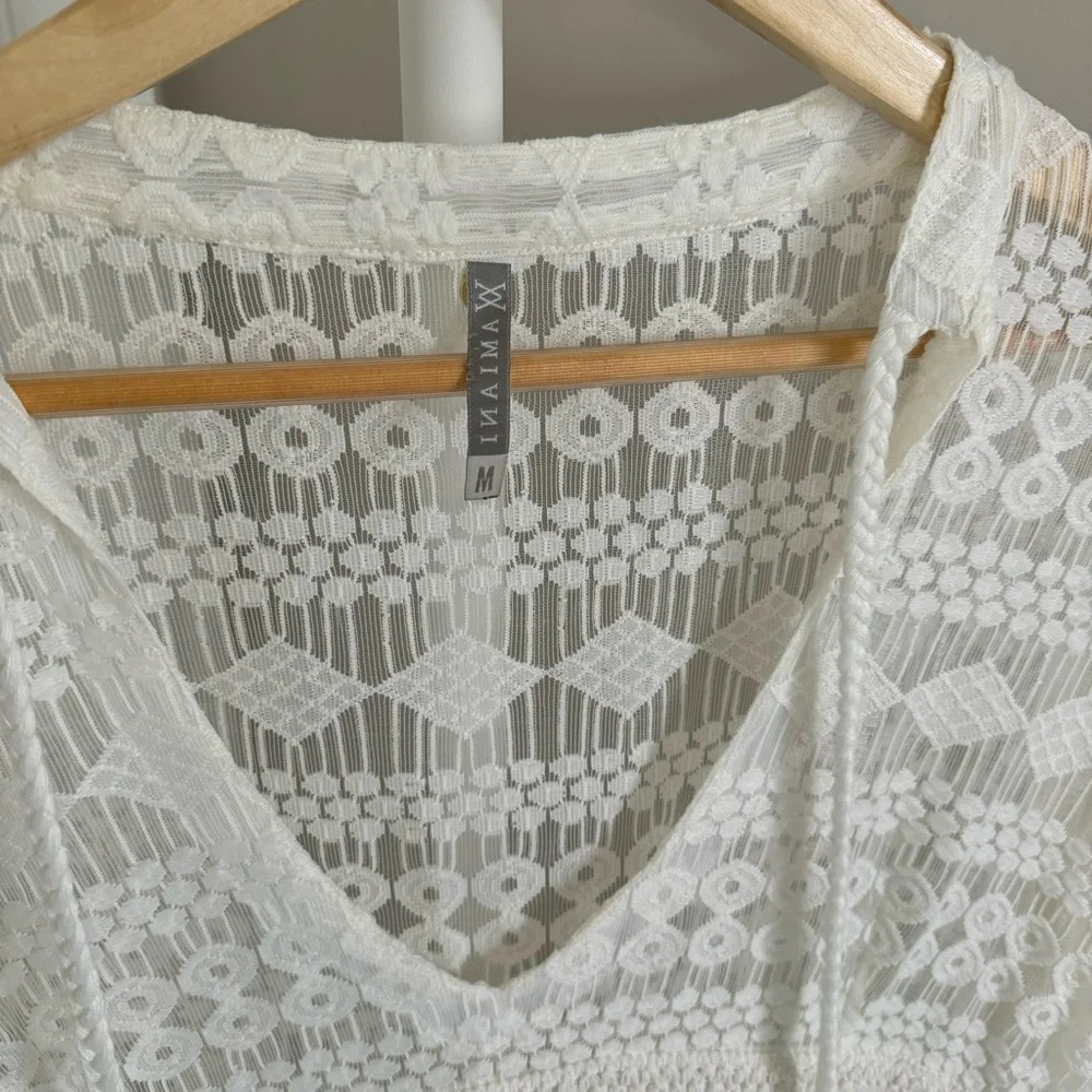 Amiana White Lace Tunic - Picture 5 of 7